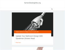Tablet Screenshot of farmersfeedingfolks.org